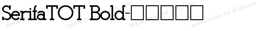SerifaTOT Bold字体转换